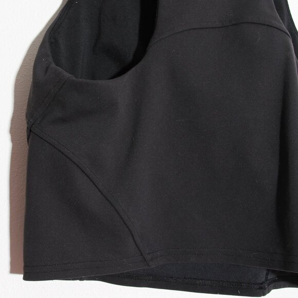Lululemon Invigorate Training Tank Crop Top Black Everlux Built-In-Bra Size 8 - Picture 8 of 14